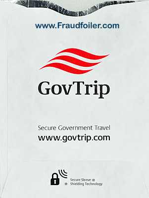Secure government travel with RFID chip protection sleeves